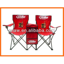 folding double chair with cooler box ang table
